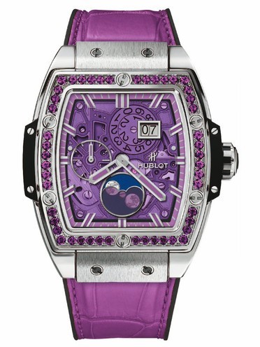 AAA Replica Hublot Spirit Of Big Bang Moonphase Titanium Purple Watch 647.NX.4771.LR.1205